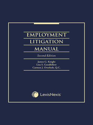 cover image of Employment Litigation Manual